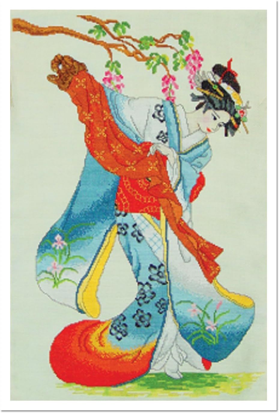 [WinCraftArt] Japanese dancers Cross Stitch Pattern Complete Kit