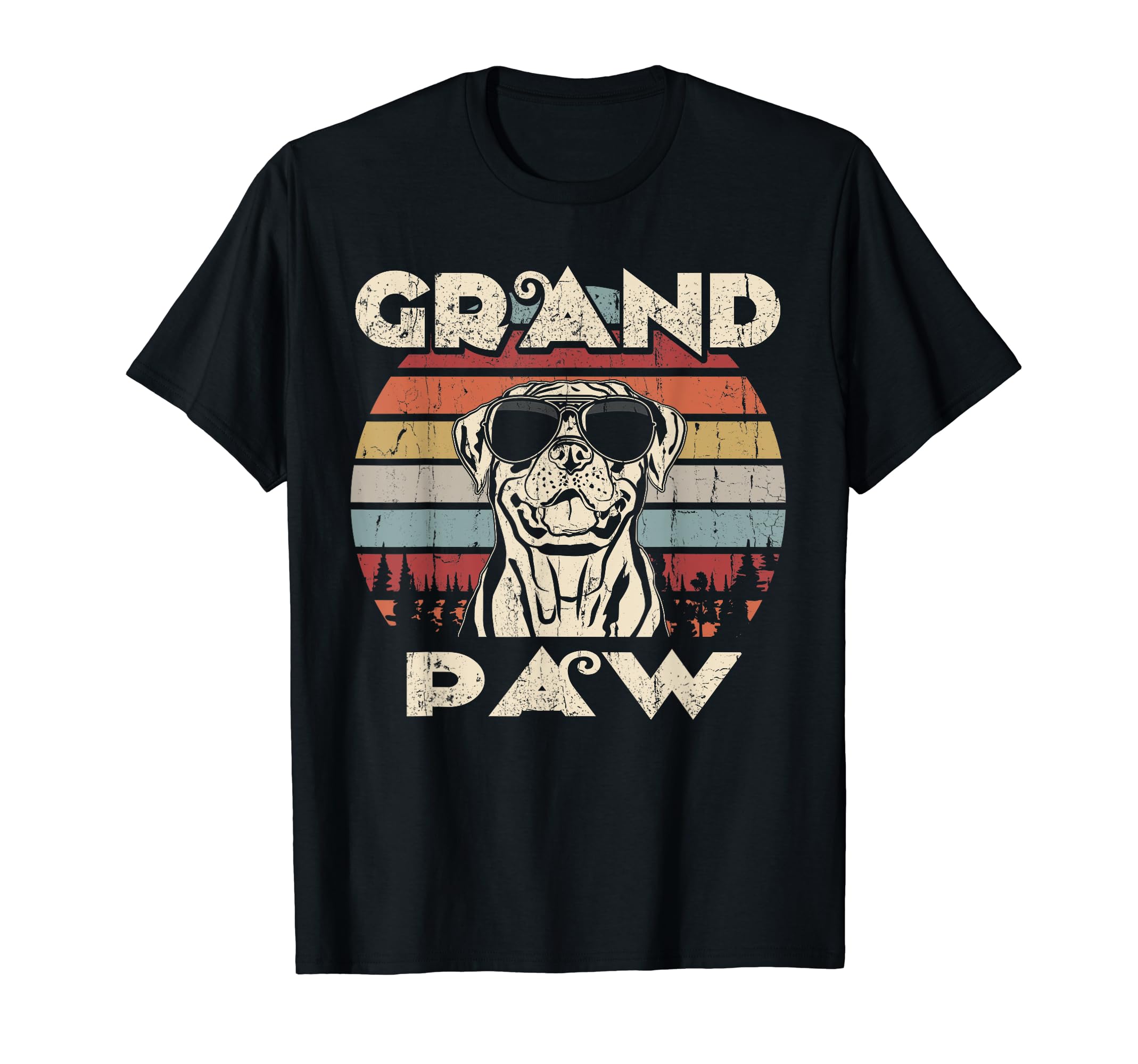 Grand Paw Rottweiler dog lovers vintage retro T-Shirt
