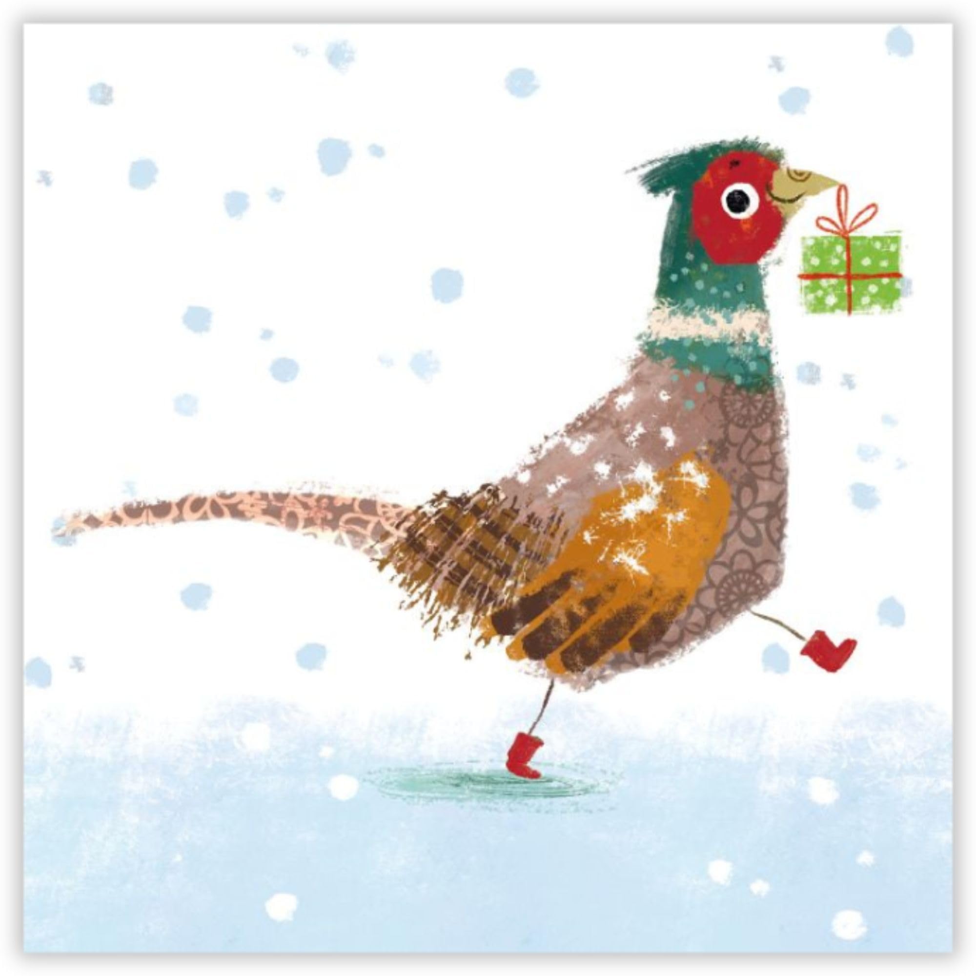 Museums & Galleries Pack of 8 Charity Christmas Cards (MG-MAEX882) - Contemporary Artistic Cards From the Running Pheasant by Angela Rozelaar - 8 Cards of 1 Design