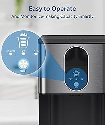 Joy Pebble Nugget Ice Maker Dispenser, Self