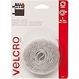 VELCRO Brand - Sticky Back Fasteners - Hook Only | Perfect for Home or Office | 10 ft x 3/4 in Tape | White