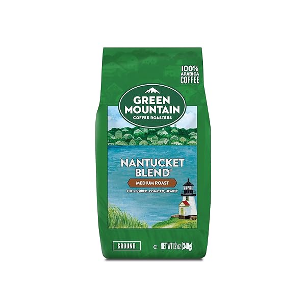 GREEN MOUNTAIN COFFEE ROASTERS, NANTUCKET BLEND, FAIR TRADE CERTIFIED, GROUND COFFEE, MEDIUM ROAST, BAGGED 12OZ.
