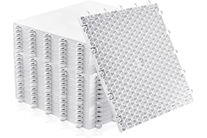 Fabbay Dryland Synthetic Ice Tiles for Hockey Floor Mat 12 x 12 Squares Hockey Training Equipment Board for Shooting Outdoor