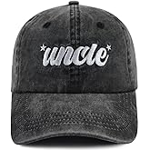 Xucamty 2PCS Aunt Uncle Hat for Men Women, Adjustable Cotton Embroidered Gifts Baseball Cap