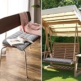 Sour Lemon Sun Lounger Cushion Grey 170x53x8cm Thick Anti-Slip view 9