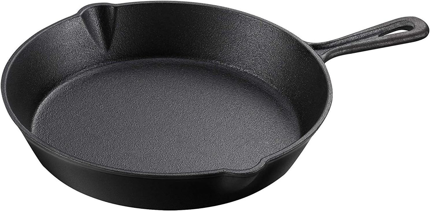 PreSeasoned Cast Iron Skillet Frying Pan Oven Safe Cookware for Indoor & Outdoor Use Grill