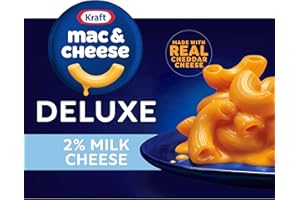 KRAFT MAC & CHEESE Kraft Deluxe Macaroni & Cheese Dinner with Sauce made from 2% Milk Cheese (14 oz Box)