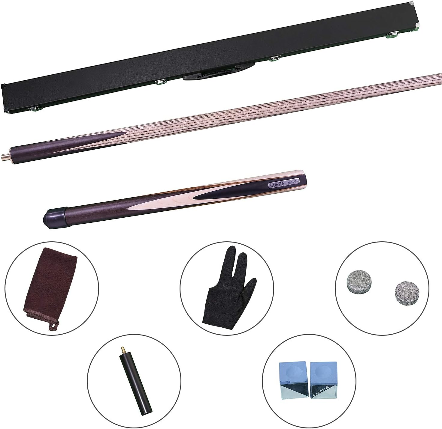 Cuppa billiards/Pool Cue Stick with Billiard Pool Cue Accessory