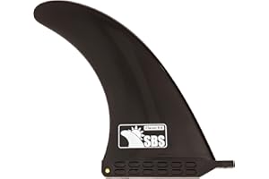 Santa Barbara Surfing SBS - 9" Longboard & SUP Single Fin - Center Fin for Surfboards & Paddleboards