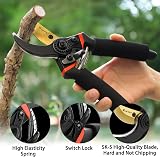 Kynup Garden Secateurs 3-Piece Set with Heavy Duty Bypass Shears view 2