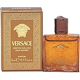 Versace Eros Najim Parfum - Mini Cologne for Men, 0.17 Oz, Travel Size Cologne