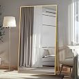 LFT HUIMEI2Y Full Length Floor Mirror, 76.4"x37" Black Oversized Tempered Glass, Aluminum Frame - Free Standing Or Wall Mount For Bedroom & Living Room