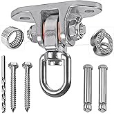 GW Gwongvvei Heavy Duty Swing Hanger Stainless Steel 304 Antirust,1200 lb Capacity 360° Silent Rotation, Playground Porch Swing Set Indoor Outdoor, Patent Design