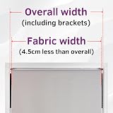 FURNISHED Thermal Blackout Roller Blind Brown 165x165 cm (W x L) view 2
