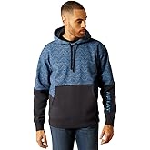 ARIAT mens Color Block Hoodie