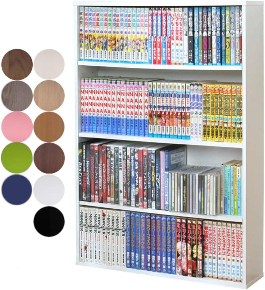 Amazon アイリスオーヤマ 本棚 コミック ラック 幅60 1 奥行15 高さ86cm ホワイト Cork 9060 カラーボックス オンライン通販