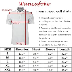 Wancafoke Polo Shirt for Men Short Sleeve Golf