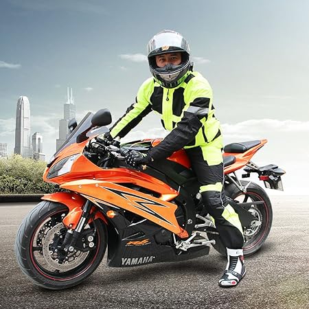 Amazon オートバイジャケット 夏バイクジャケット ライディングジャケット バイク上着 メンズ 通気 プロテクター取り外し可能 Xxl ジャケット 車 バイク