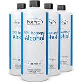 ForPro 99% Isopropyl Alcohol (IPA), 128oz, Pure &amp; Unadulterated Alcohol | Made from the Highest Grade 99% Pure Isopropyl Alcohol for Cleaning Surfaces | Made in the USA