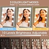 Akynite Hollywood Mirror Lights 10 LEDs USB 3 Colors 10 Brightness Dimmable view 3