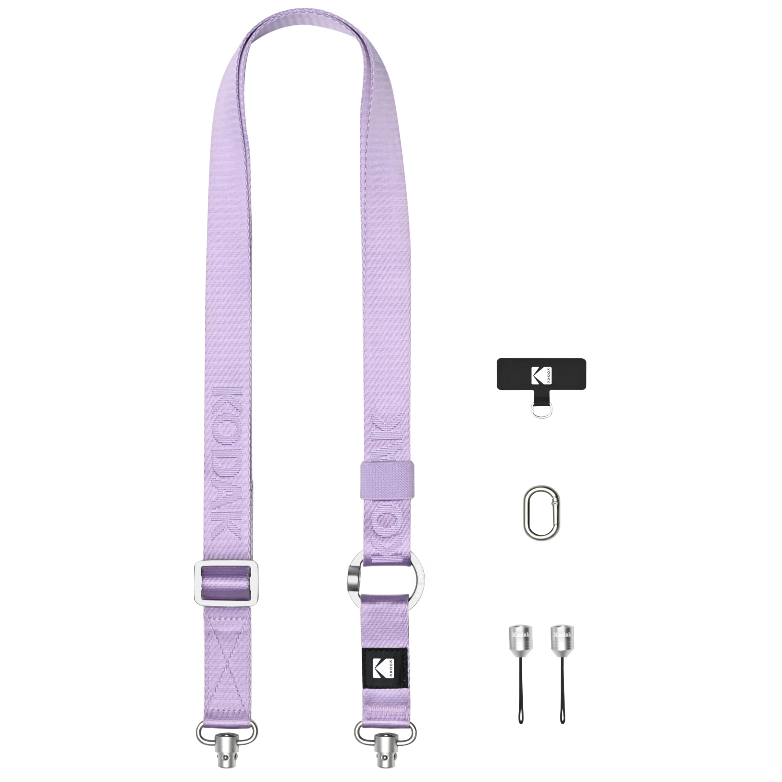 KODAK Multi-Purpose Camera Strap (Purple) - Quick-Release, Adjustable, Lightweight, Durable Metal Swivels, Neck Shoulder Strap for SLR, Compact Cameras, Smart Phones