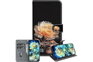 IVY for iPhone 17 Pro Max Crystal Texture Case, Handmade Painted PU Leather Wallet Cover with Kickstand & Card Slots - Golden