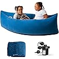 Harkla Hug Sensory Chair 60" - Inflatable Sensory Pod for Kids- Sensory Toys for Children- Therapeutic Compression Toys | Kids 6 to 12 | Pea Pod and Air Pump