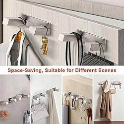 HarJue Bath Towel Hooks, 304 Stainless Steel Robe