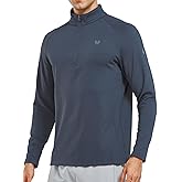 NORTHYARD Men's Quarter Zip Pullover Fleece Lined Long Sleeve Running Shirts Golf Sweatshirts Outdoor Thermal Layer Hiking