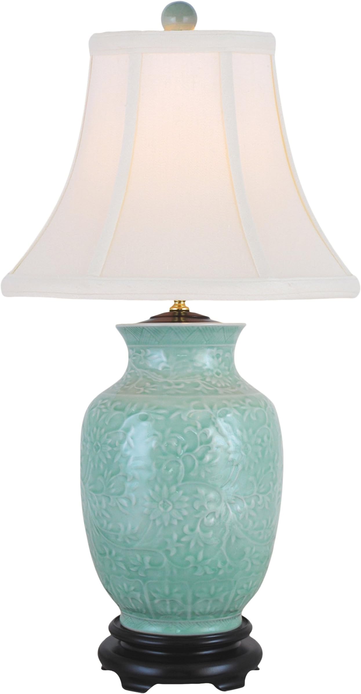 East Enterprises LPDG1013N Table Lamp, Celadon