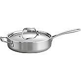 Tramontina 3-Quart Covered Deep Sauté Pan with Lid, Oven Safe, Dishwasher Safe