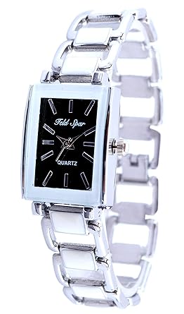 Feldspar Analogue Black Dial Watches for Girls, Womens Watches