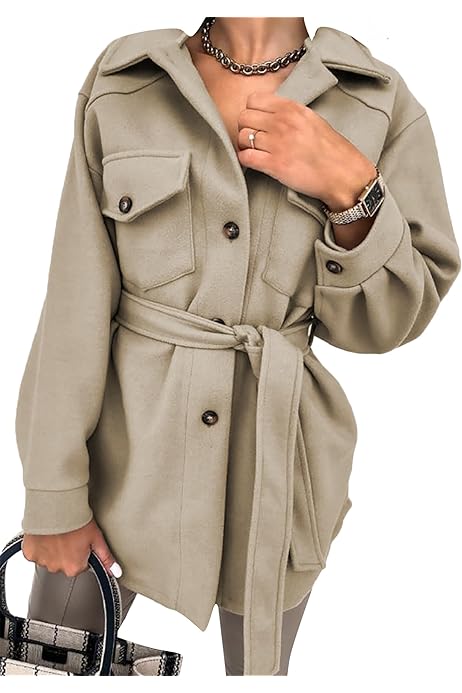 Chartou Women Cropped Wool Blend Pea Coat Kids Girls Skirt Set