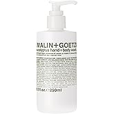 MALIN+GOETZ Hand + Body Wash | Gentle Foaming Cleanser with Botanical Extracts and Amino Acids | Hydrating, pH-Balanced, Unisex Scent | Vegan & Cruelty-Free (Eucalyptus, Bergamot, Rum, Cannabis)