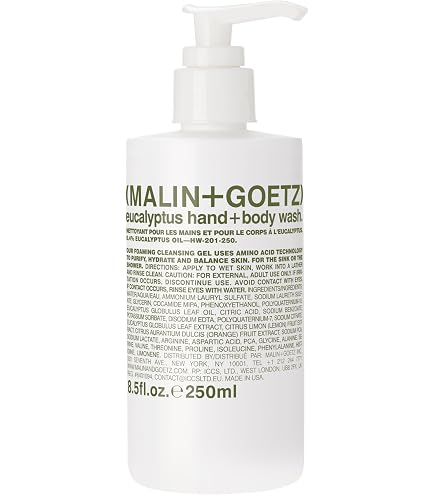 Malin + Goetz Rum Hand + Body Wash, soothing hydrating body soap