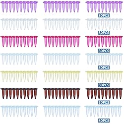 210pcs 0.5ml Centrifuge Tubes Plastic Graduated