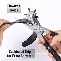 UNCO Leather Hole Punch Tool - Multi Size Punch for