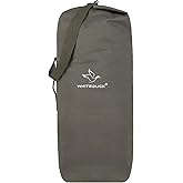 WHITEDUCK Top Load Canvas Folding Duffel Bag, Water Resistant Army Style Shoulder Bag for Men and Women- Gym, Sports, Travel, Hiking, Camping, Backpacking (Small 21" x 36",Olive)
