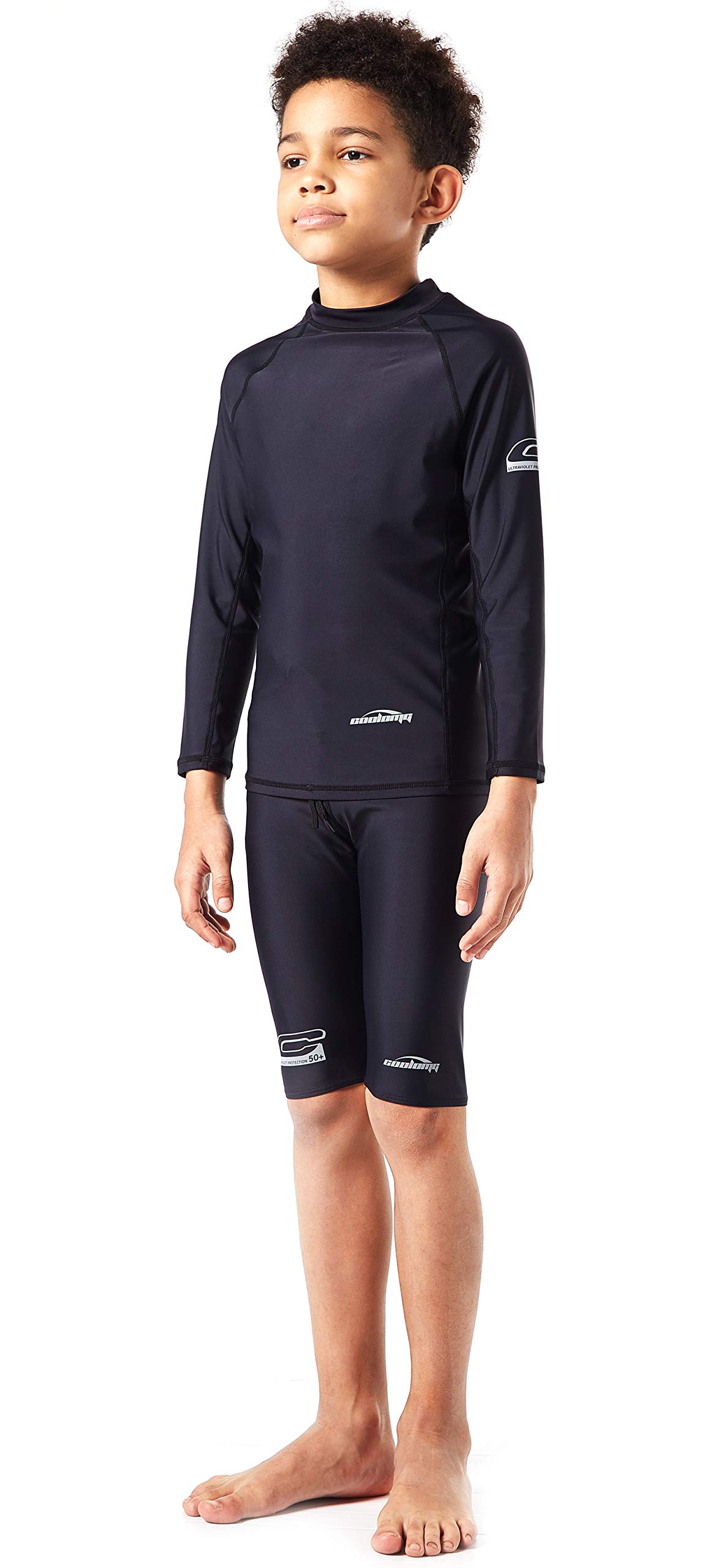 COOLOMG Kids Boys Swimwear Sets Rash Guard Shirt+Swimming Jammers