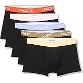 Lacoste Men's Cotton Stretch Essentials Trunks, 5-pack