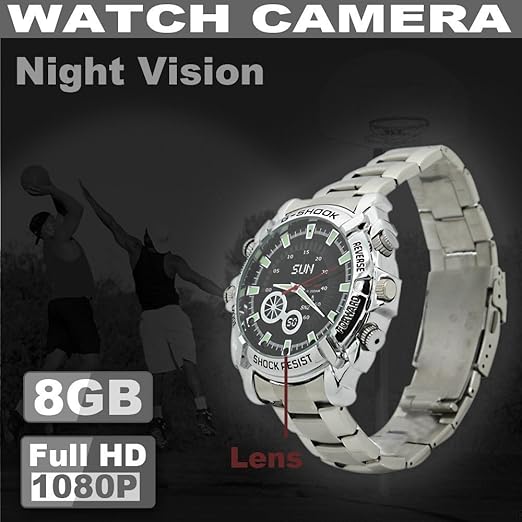 Hd Mini Uhr Kamera Watch Wasserdicht 1080p Spion Kamera Amazon De Computer Zubehor