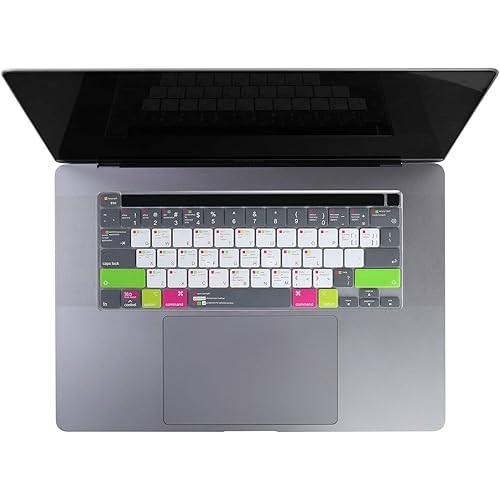VFENG Premium Shortcuts with MAC OS Keyboard Skin for MacBook Pro 13/15 Inch with Touch Bar(Model Number: A1706/A1707/A1989/A1990/A2159) Released in 2016 2017 2018 2019, US Version
