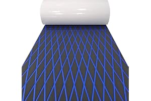 LSS laidi Boat Flooring Eva Foam Decking Marine Non-Slip Self-Adhesive Flooring for Motorboat Fishing Boat RV Yacht Kayak Swimming Pool 110.2''/102.3''/94.5''/86.6''/59''/X37.4''