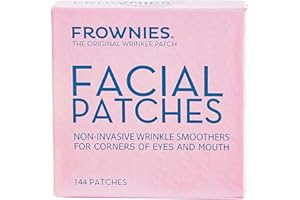 Frownies Facial Patches for Wrinkles on the Corner of Eyes & Mouth - Hypoallergenic Anti-Wrinkle Face Tape - Wrinkle Patch to Smooth & Soften Crow’s Feet & Smile Lines - For Overnight Use, 144 Patches