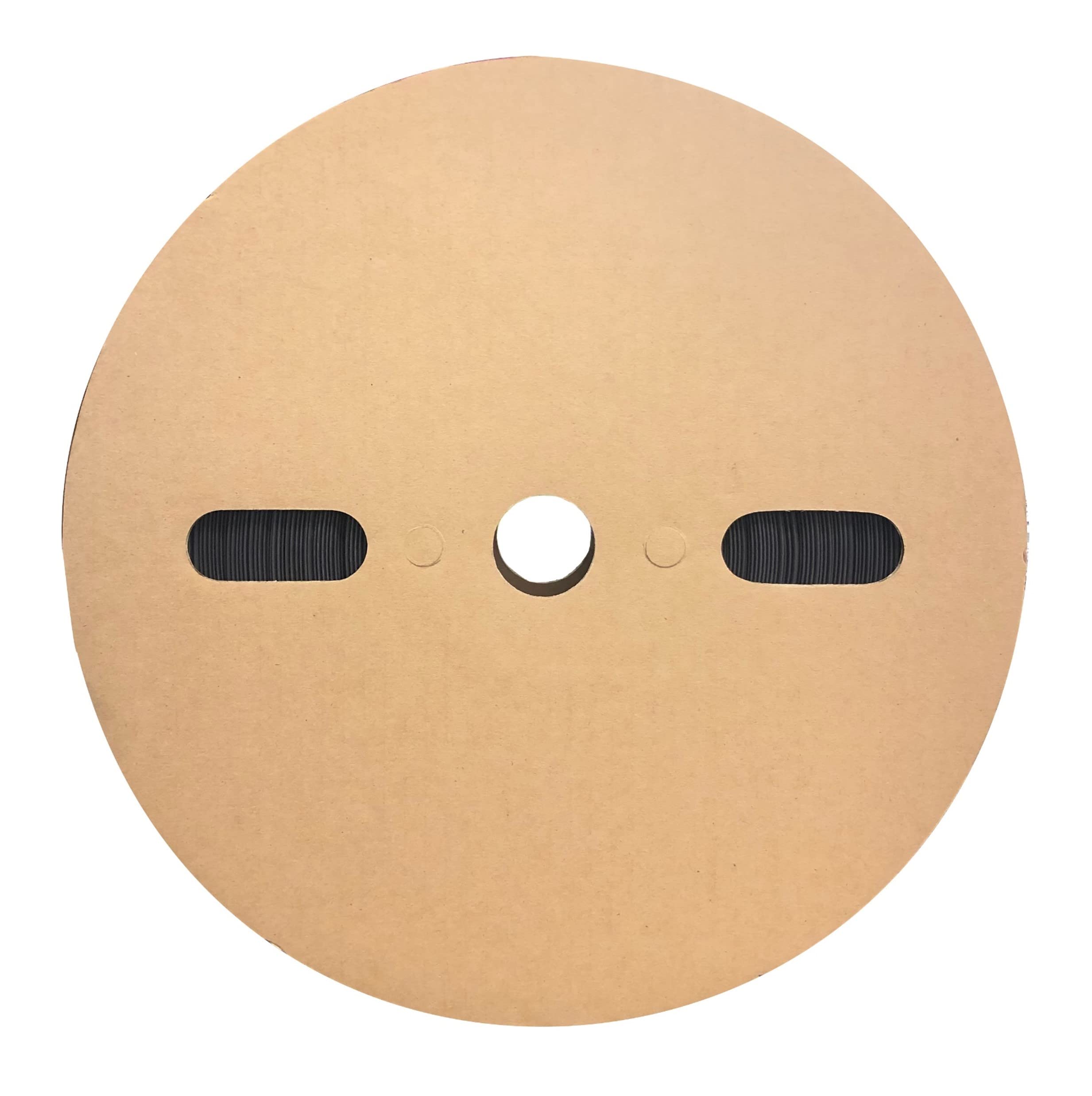 WindyNation 100 Feet (31 Meters) 3/4 inch, 3/4'' I.D. Polyolefin 2:1 Black Heat Shrink Tubing, Heat Shrink Wrap