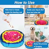 Vivifying Snuffle Mat for Dogs Durable Interactive Toy 17in Pink Yellow view 6