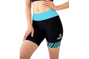 SLS3 Triathlon Shorts Women - Super Comfy 6" Tri Shorts Women Triathalon Shorts - Slim Athletic Fit Womens Tri Shorts FRT