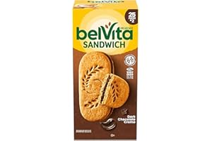 Whizzotech belVita Dark Chocolate Creme Breakfast Biscuits (25 pk.), 1 Count (Pack of 1)