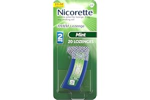 Nicorette 2 mg Mini Nicotine Lozenges to Help Quit Smoking - Mint Flavor Stop Smoking Aid, 20 Count