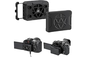 JJC Camera Cooling Fan Semiconductor Cooler for Sony A7IV A6700 ZV-E10 II ZVE10 ZV-E1 A7C II, Canon EOS R50 R5 R6 Mark II & More, DSLR Mirrorless Camera Video Shooting Heat Dissipation Accessories